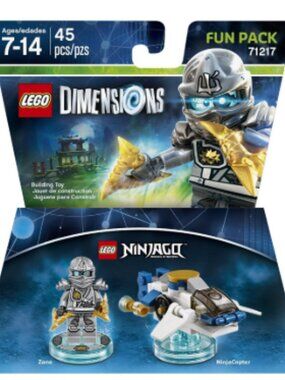 LEGO Dimensions 71217 Ninjago Zane Fun Pack – New Sealed – Retired 45 Pieces